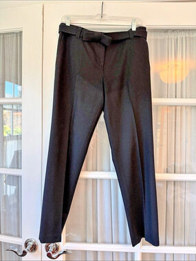 hanii y Black Wool Blend Trousers Size 44